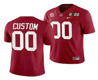 Men%27s Alabama Crimson Tide ACTIVE PLAYER Customized 2022 Patch Red College Football Stitched Jersey